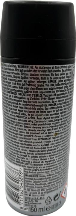 Actual product image AXE Antiperspirant (Spray, 150 ml)