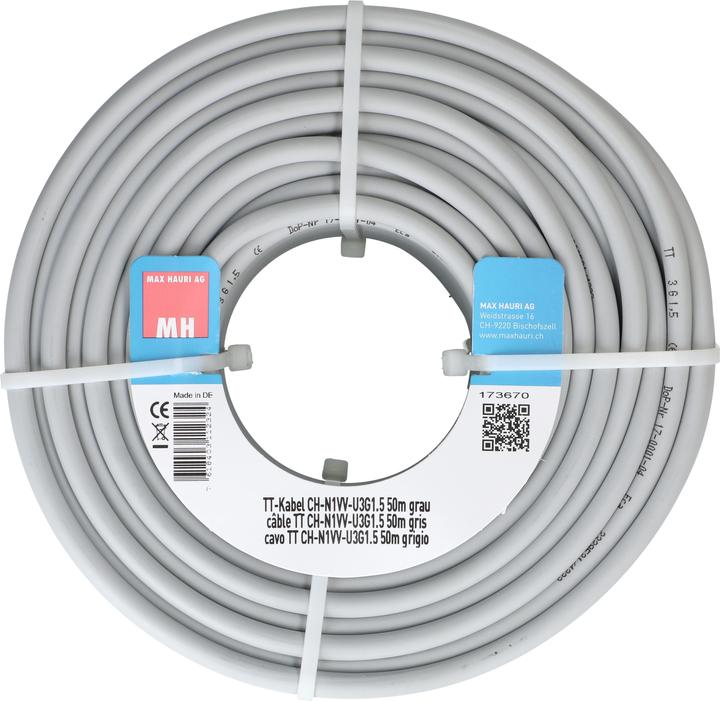 Image du produit Max Hauri Câble TT CH-N1VV-U3G (50 m)