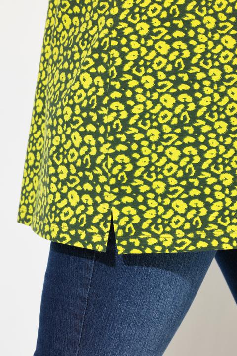 Produktbild Miamoda Longshirt, Leomuster, Glitzer-Statement, 3/4-Ärmel (44)