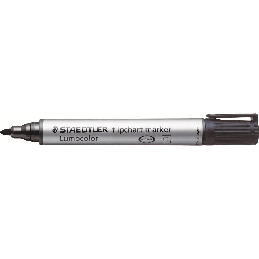 Staedtler, Marker, Lumocolor Flipchart-Marker 356 (Schwarz, Grau, 2 mm, 1 x)