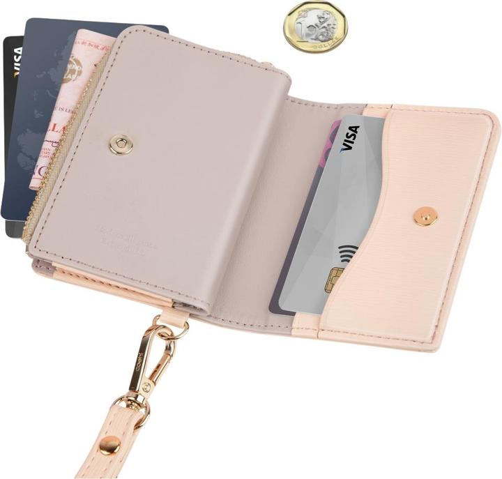 Actual product image Uniq Magnetic Wallet set + hand strap Coehl Mirelle MagSafe pink