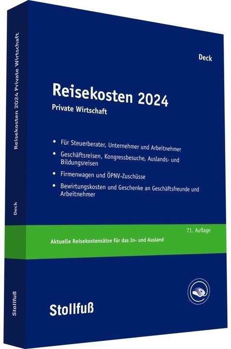 Actual product image Reisekosten 2024 (German, Wolfgang Deck, 2024)