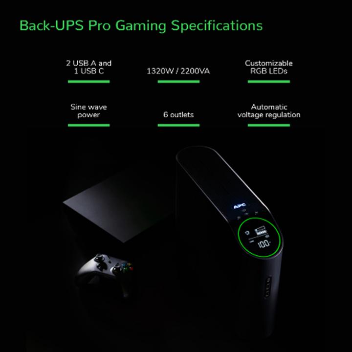 Image du produit APC Back-UPS Pro (2200 VA, 1320 W, Line-interactive Onduleur)