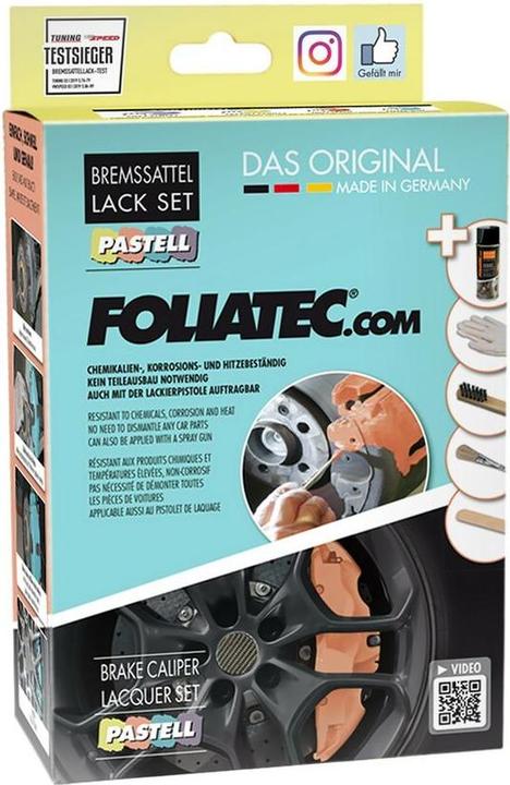 Produktbild Foliatec Folia Tec Bremssattellack Creamy vanilla inkl. Montageset (Pinsel, Stahlbürste, Spatel, Handschuhe).