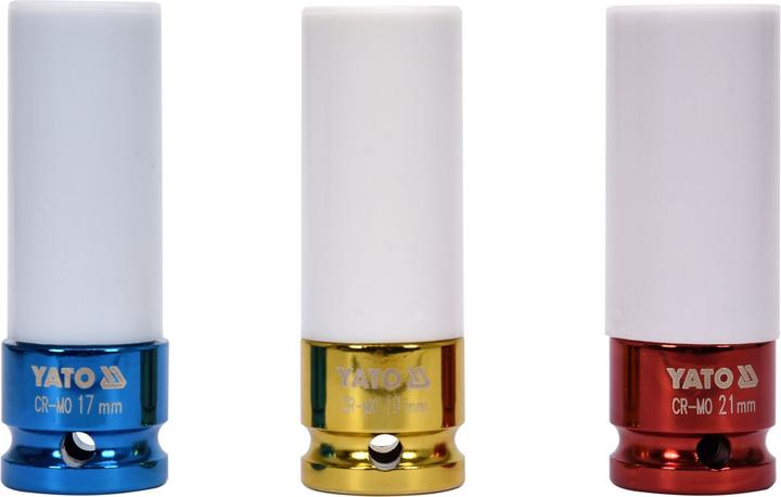 Immagine prodotto Yato Profi Kraft 1/2" Steckschlüsselsatz für Alufelgen YT-1056 Schoneinsätze (1/2")