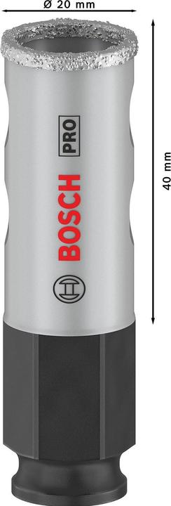 Image du produit Bosch Professional Zubehör Scie cloche PRO Tile PC Plus, 20 mm, HS (20 millimètres)