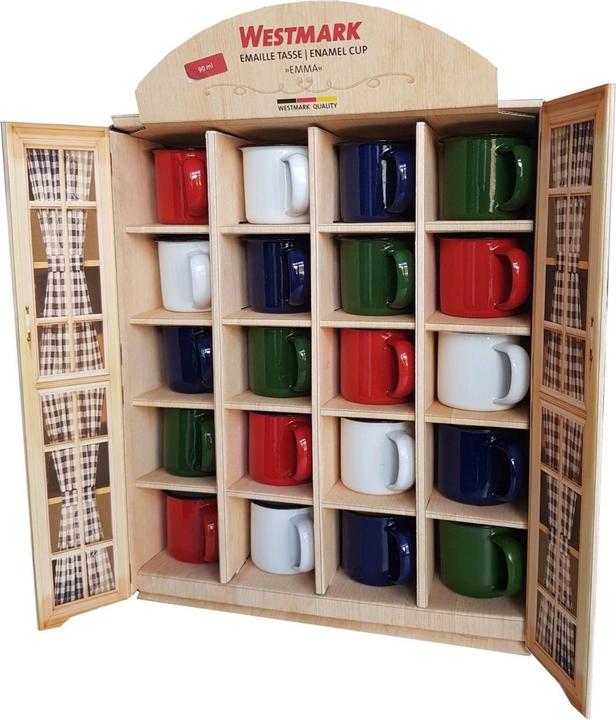 Immagine prodotto Westmark Mini tazze smaltate assortite. Espositore 20 pezzi (90 ml, 20 x)
