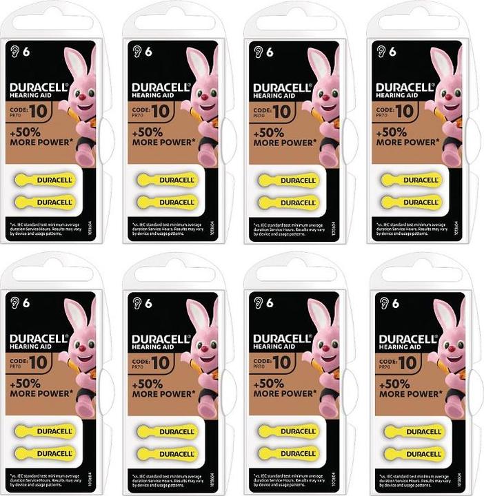 Hearing Aid Battery 8 x 6 Pack