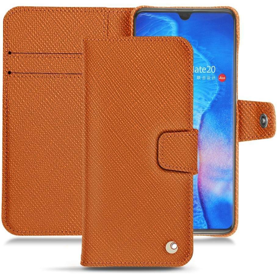 Thumbnail - Noreve Lederschutzhülle (Huawei Mate 20), Smartphone Hülle, Orange