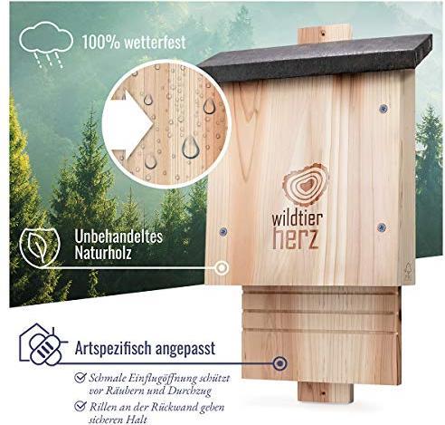 Produktbild Wildtier Herz Grosser Fledermauskasten