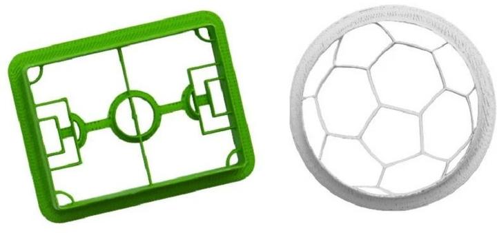 Produktbild Decora Ausstecher Fussball und Spielfeld