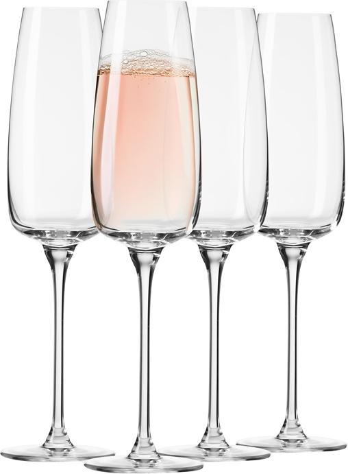 Actual product image Krosno Champagne glass set Modern, glass, 0.250 l, 4 pcs (25 cl, 4 Glasses, Champagne glasses)