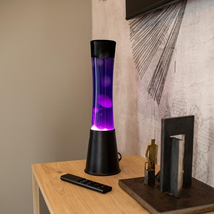 Image du produit Fisura Lampe à Lave LED - noir et violet - par (E14, E26)