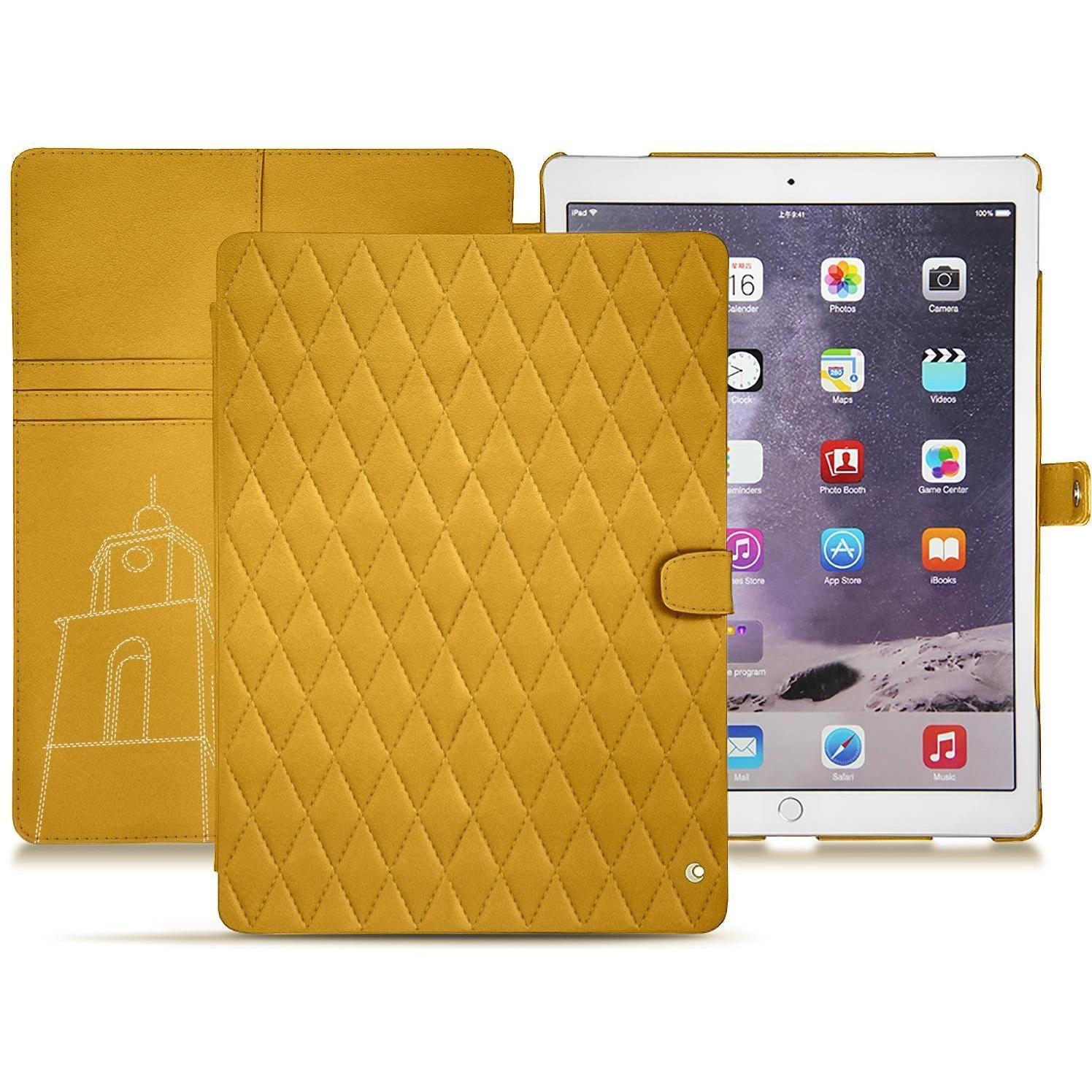 Thumbnail - Noreve Lederschutzhülle Wallet (iPad Pro 12.9), Tablet Hülle, Gelb