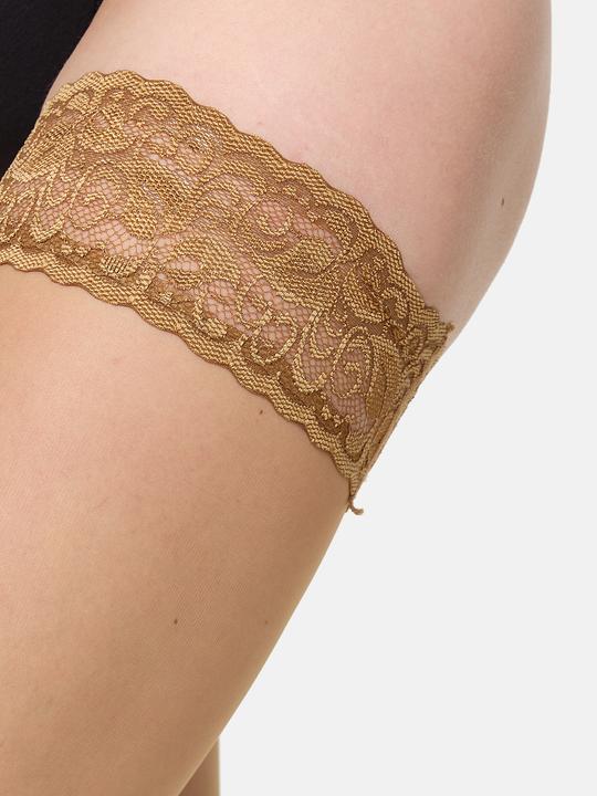 Actual product image Nur Die Tights Goodbye running stitches hold-up 20 DEN (20 DEN, 44 - 48)