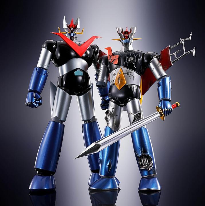 Actual product image Bandai Great Mazinger Z Soul of Chogokin Diecast Actionfigur GX-105D Great Mazinger Z Kakumei Shinka Damage