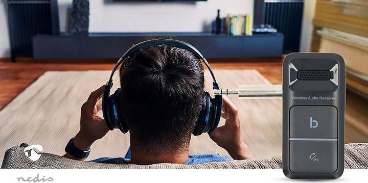 Actual product image Nedis Bluetooth receiver | Connections - Output: USB-C™ socket / 3.5 mm | AAC / SBC | Automatic (Receiver)