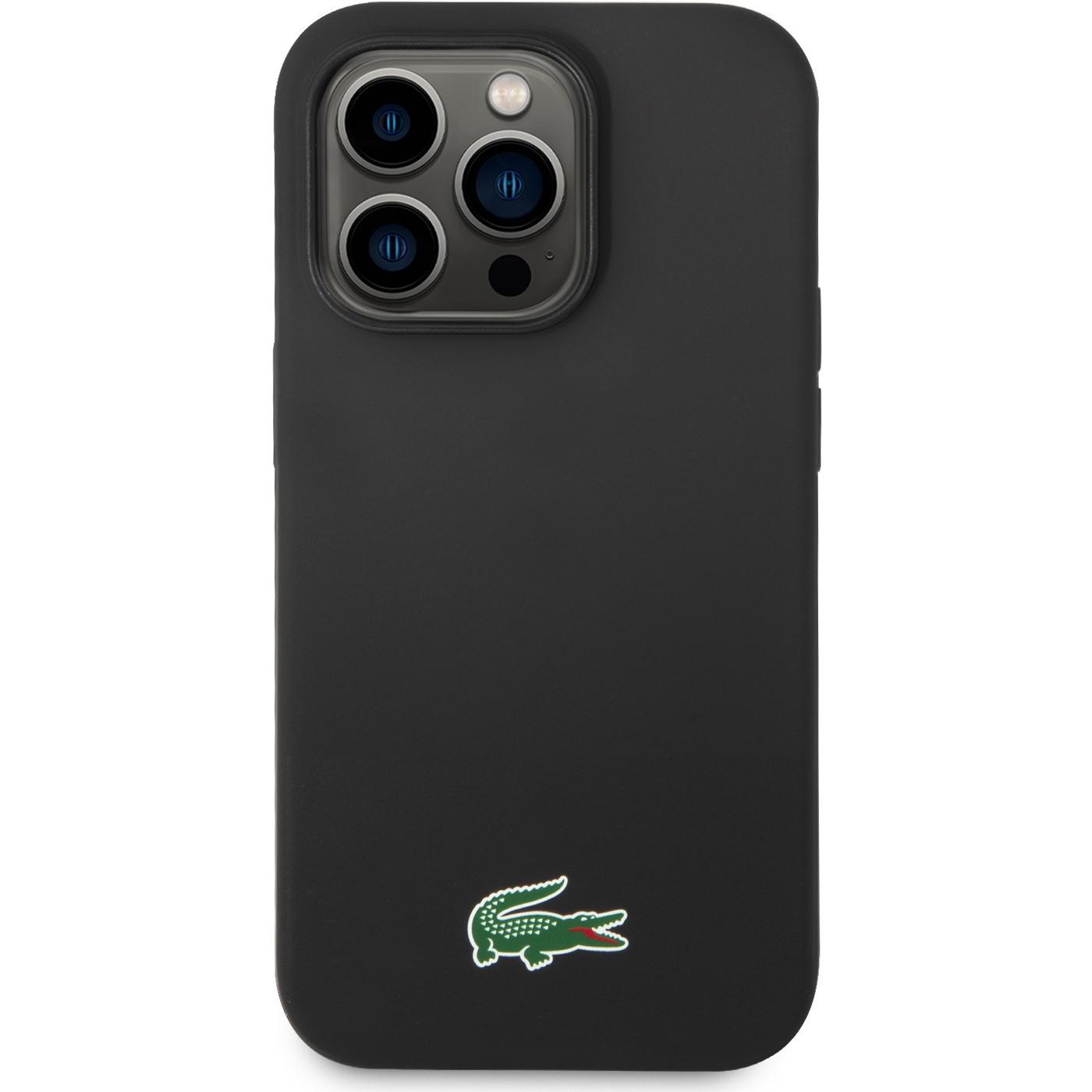Lacoste LCHMP14LSLOK iPhone 14 Pro 6.1" czarny/black hardcase Silicone MagSafe (Apple iPhone 14 Pro), Smartphone Hülle, ...