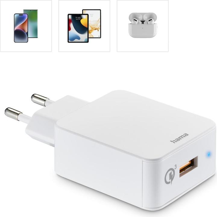 Actual product image Hama Qualcomm® Quick Charge™ 3.0 (19.50 W)