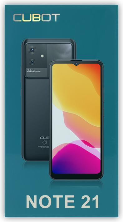 Actual product image Cubot Note 21 (128 GB, Black, 6.56", Dual SIM, 4G)