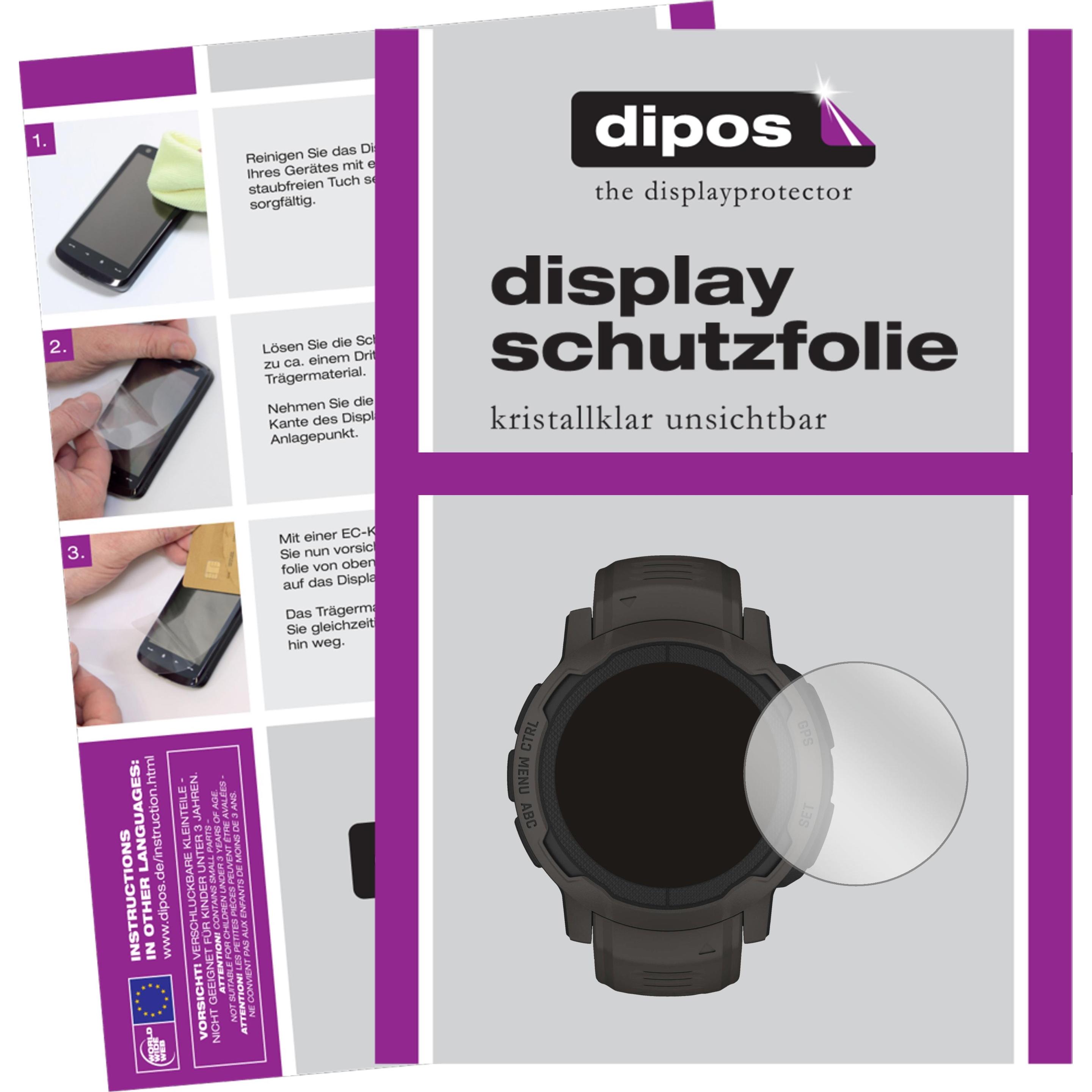 Dipos Displayschutzfolie Crystalclear, Smartwatch Schutzfolie, Transparent