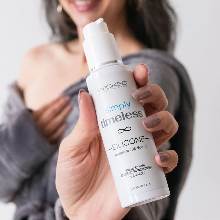 Actual product image Wicked Sensual Care Simply Timeless Silicone Lubricant 120 ml Clear (120 ml)
