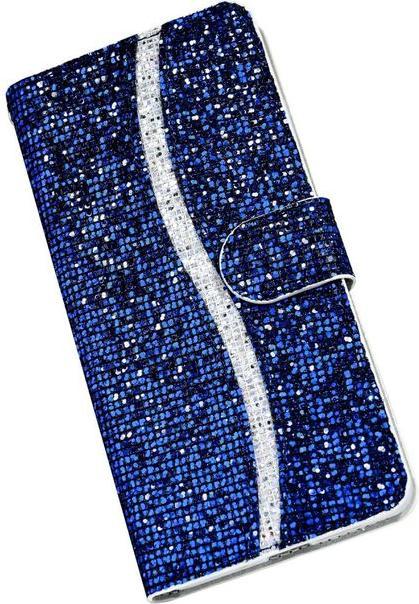 Produktbild MU Style Leder Glitzerhülle mit Streifen (Apple iPhone 7, Apple iPhone 8, Apple iPhone SE (2nd Gen), Apple iPhone SE (3rd Gen))