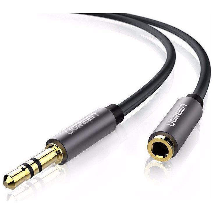 Ugreen AV118 AUX jack audio extender 3.5 mm 5m (black) (5 m), Video Kabel