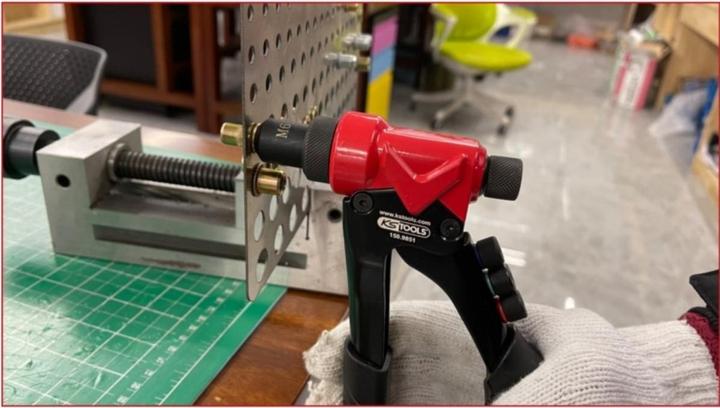 Actual product image KS Tools 3 in 1 hand riveter set, 12 pcs.