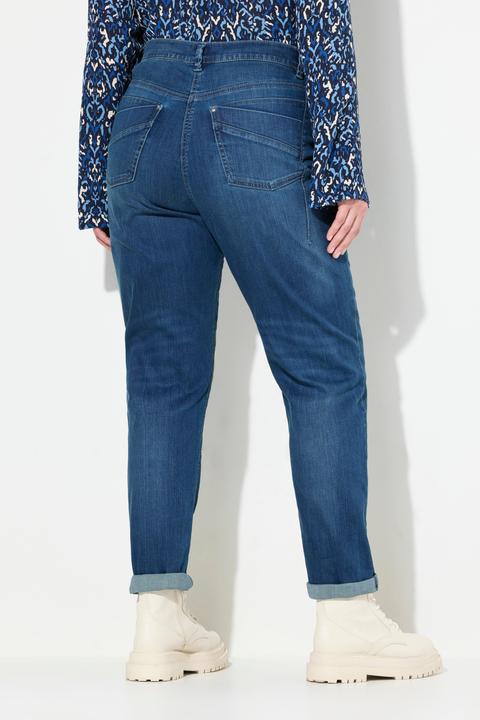 Image du produit Ulla Popken Jean Mom jambe large, rivets fantaisie et taille confortable (62)