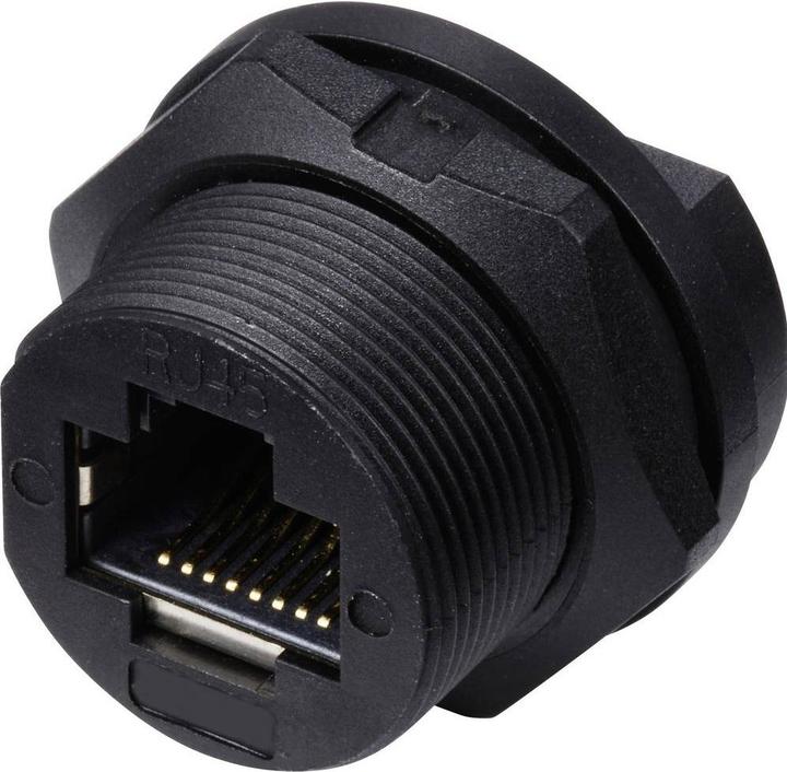 Produktbild Tru Components TC-E13T-FR6-PPF RJ45-Buchse für rückseitige Montage auf Leiterpla