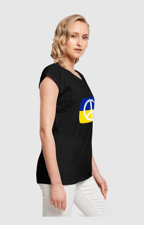 Produktbild Merchcode Ladies Peace - Flag Peace Basic T-Shirt - 173307 (L)