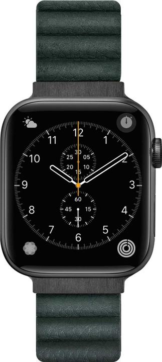 Produktbild Laut Apple Watch NOVI LUXE 38/40/41 mm, Pine Green (38 mm, 40 mm, 41 mm, Polycarbonat (PC), Polyurethan (PU), Metall)