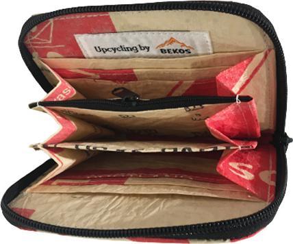 Actual product image Bekos Upcycling - practical wallet with zipper Elephant