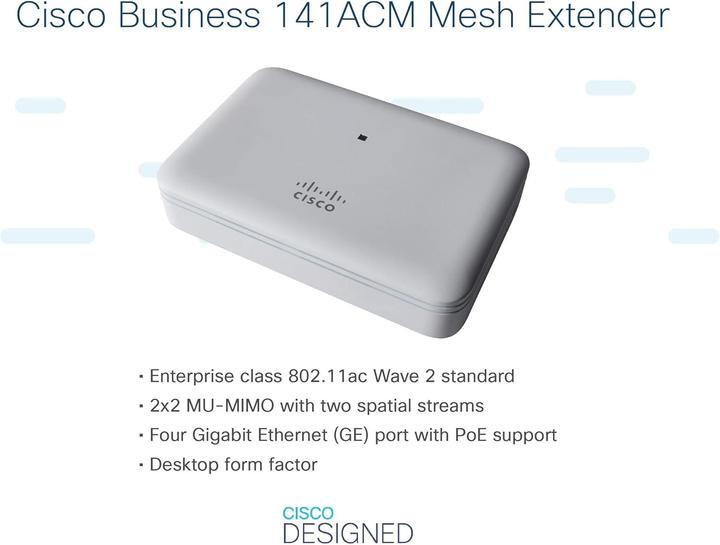 Image du produit Cisco Extender point d'accès maillé CBW141ACM-E-EU (867 Mbit/s)