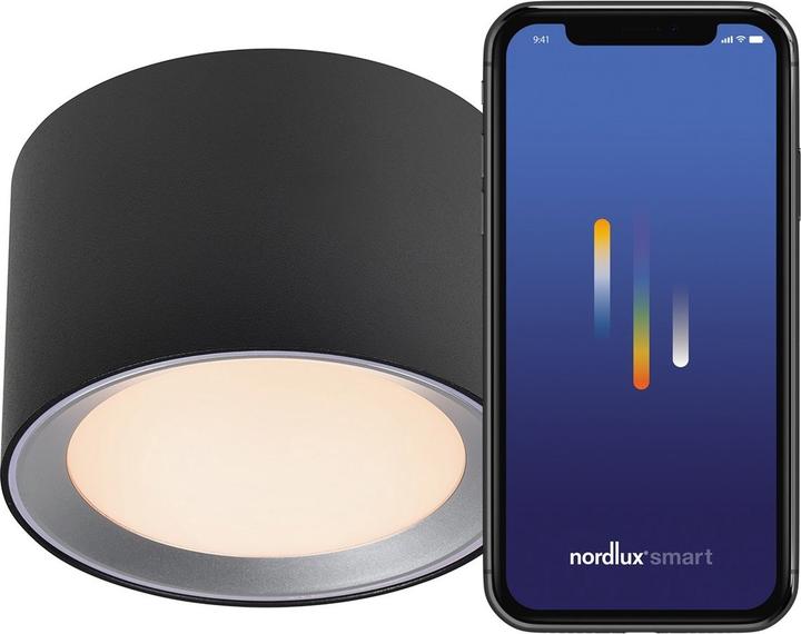 Produktbild Nordlux Smart Light - Landom Loftspot - Sort (700 lm)
