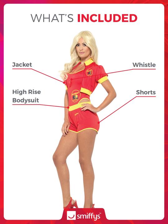 Produktbild Smiffys Baywatch: Rettungsschwimmerin - Bademeisterin (32, 34)