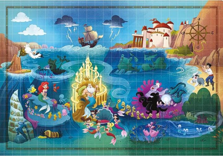 Produktbild Clementoni Puzzle 1000 Tage Compact Disney Maps Kleine Meerjungfrau (1000 Teile)