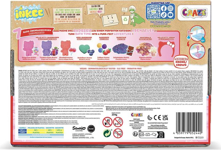 Actual product image Craze Inkee surprise box Hello Kitty (Bath salts, 430 g)