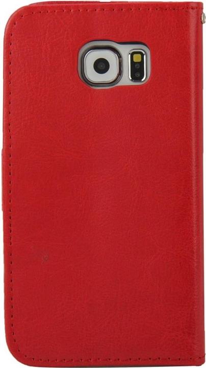Produktbild König Design Schutzhülle Handytasche (Flip Quer) für Handy Samsung Galaxy S6 Rot (Samsung Galaxy S6)