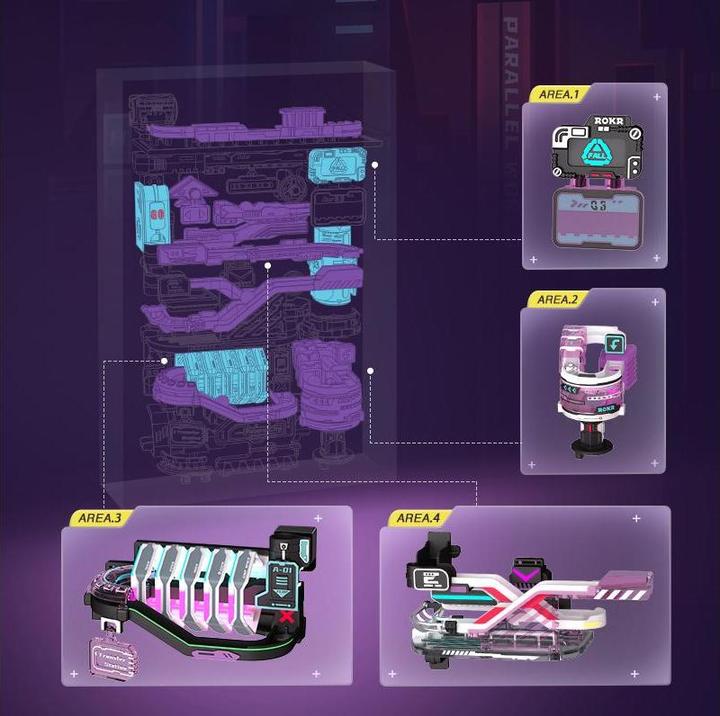 Productafbeelding Rokr De Future City knikkerbaan - 3D bouwpakket (plastic)