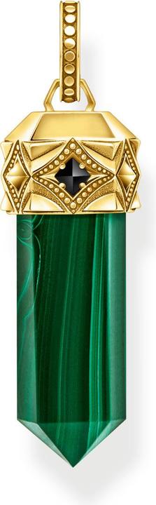 Produktbild Thomas Sabo Anhänger grüner Malachit in Kristallform vergoldet (Silber 925)