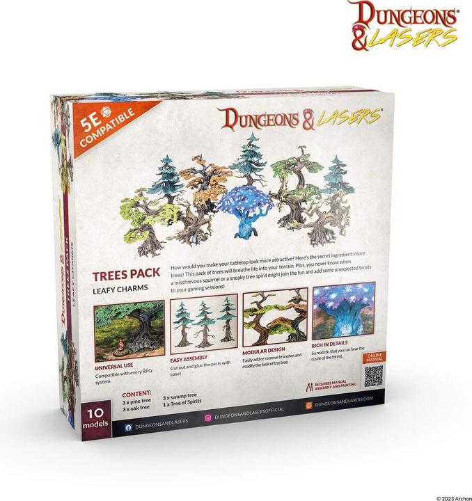 Immagine prodotto Archon Studio Dungeons & Lasers - Pacchetto alberi (Materiale sintetico)