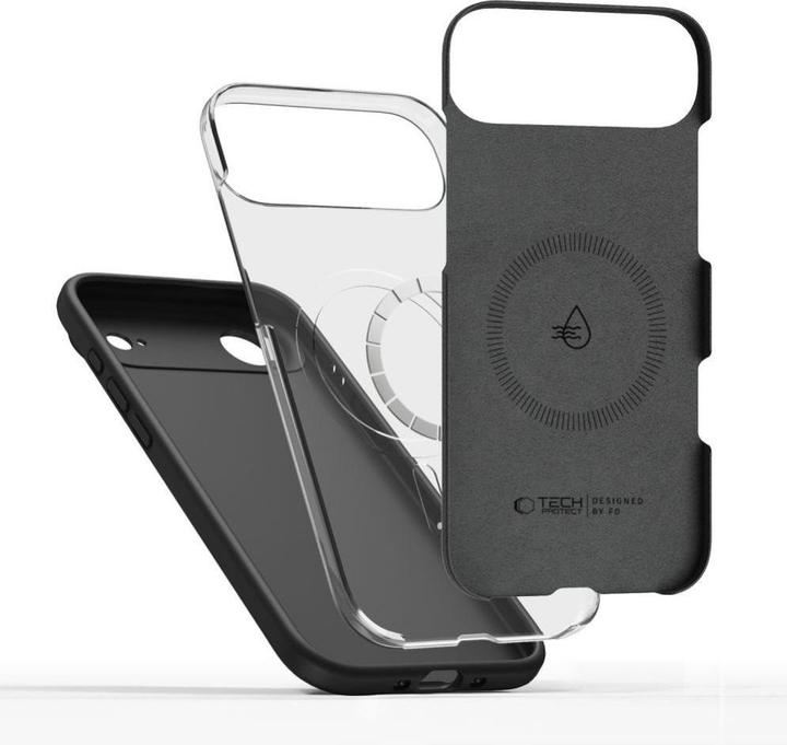 Immagine prodotto Tech-Protect Silikon MagSafe Hülle für iPhone 17 Air - Schwarz (Apple iPhone 17 Pro)