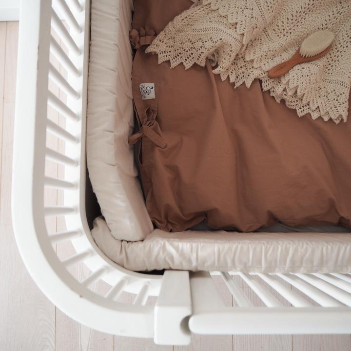 Actual product image Copenhagen Vanilla - Bed Bumper Cot - Oyster Grey - 340 x 30 x 4 (1291111107)