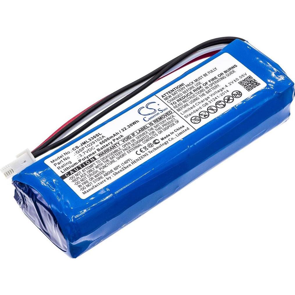 NoName Batteria per JBL GSP1029102A, altoparlante Charge 3 6000mAh, 3,7V, Accessori audio