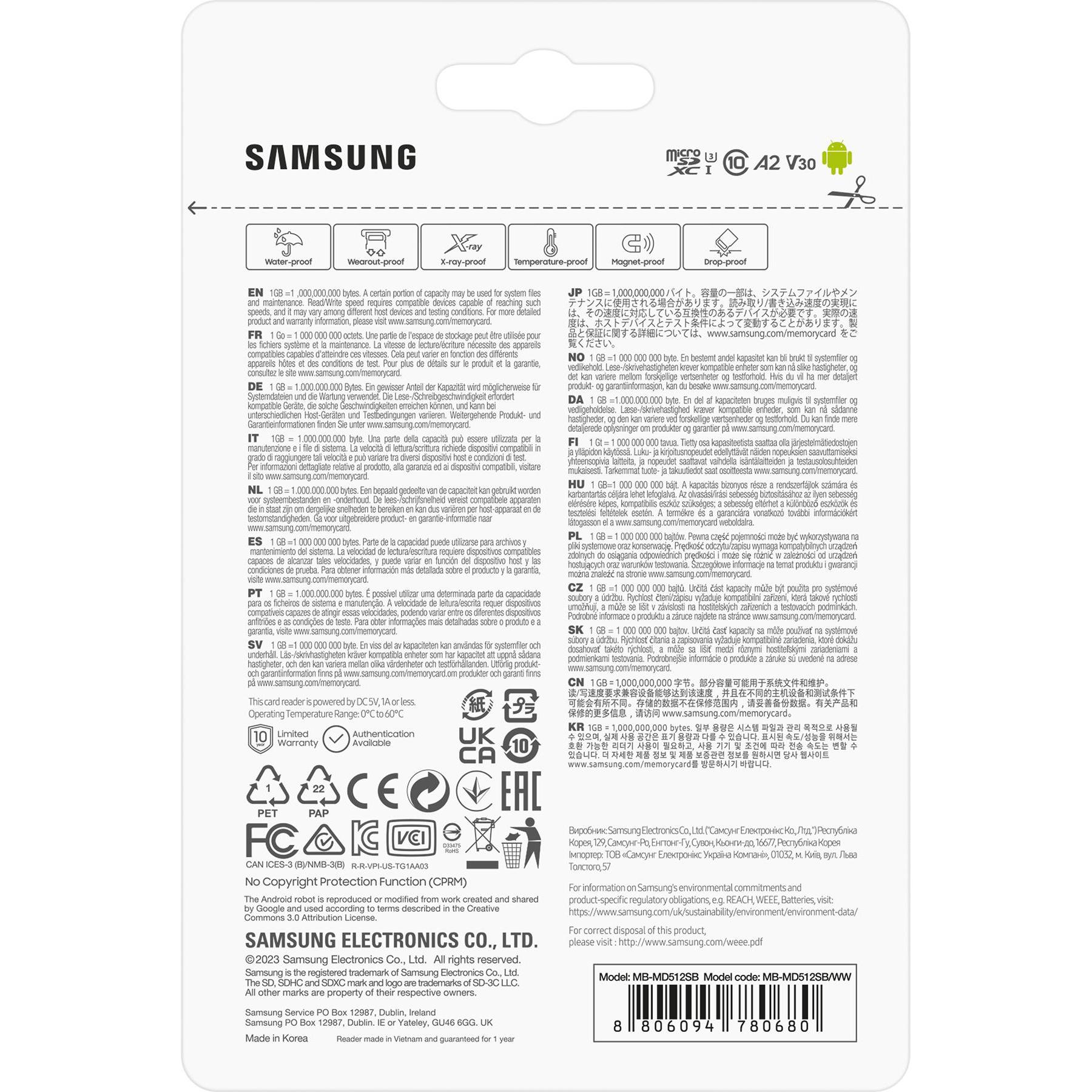 Thumbnail - Samsung Pro Plus (512 GB, microSDXC, U3, UHS-I), Speicherkarte, Blau