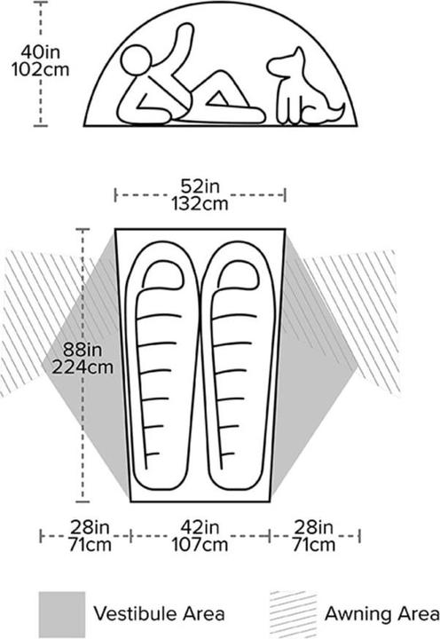 Actual product image Big Agnes Copper Spur HV UL 2 Bikepacking Tent (Dome tent, 1.59 kg, 2 persons)