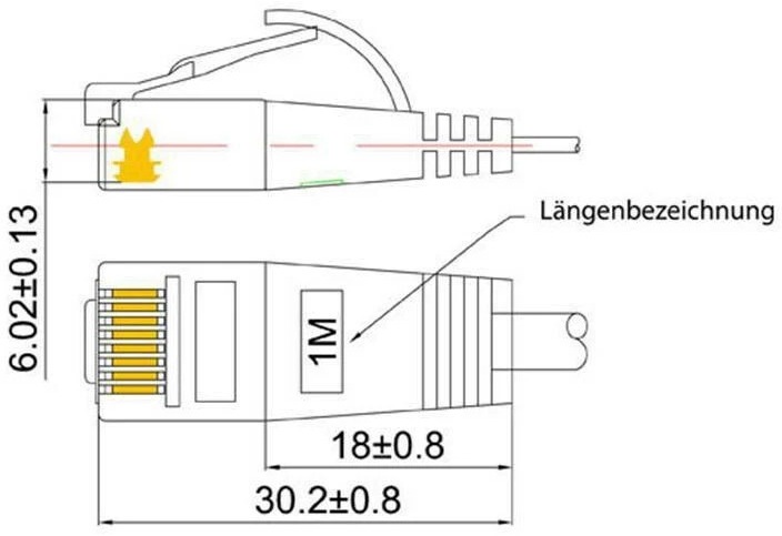 Image du produit Wirewin Câble de réseau (UTP, CAT6, 1 m)