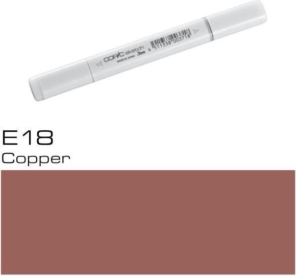 Image du produit Copic Sketch type E - 18 (E18 - Cuivre, 1 x)
